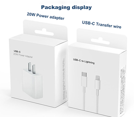 【PD20W Quick charge set】 Flash head and Type-C turn Lightning data cable