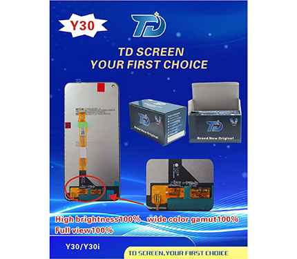 Y30 mobile screen