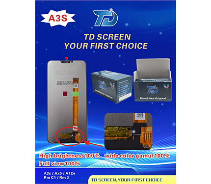 A3S mobile screen