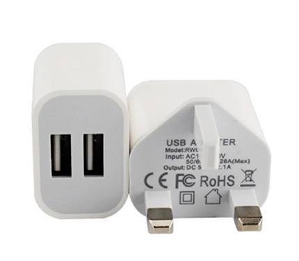 Mini yoku 5v 2A two usb UK charger