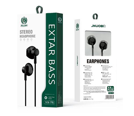 Jnuobi YX-75 3.5mm earphones