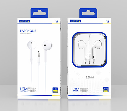 LeTang E6 original sound quality flat ear headphones 