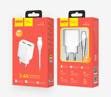 LeTang LT-TZ-35 double usb Euro charger set