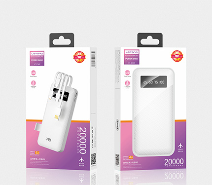 LeTang LT-S160 20000 mAh comes with a four-wire power bank