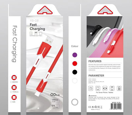 YooSng YS-28 6A output fast charging data cable