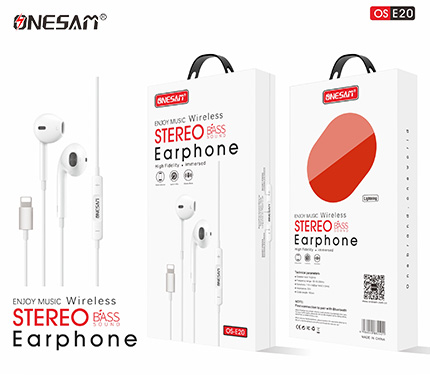 ONESAM E20 bass sound stereo earphone