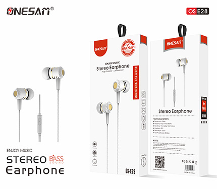 ONESAM E28 bass sound stereo earphone