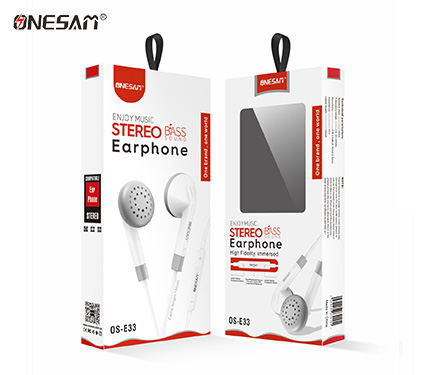 ONESAM E33 bass sound stereo earphone