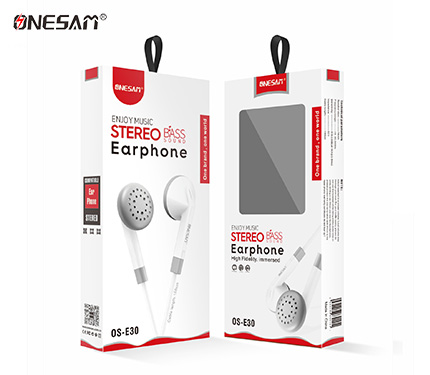 ONESAM E30 bass sound stereo earphone