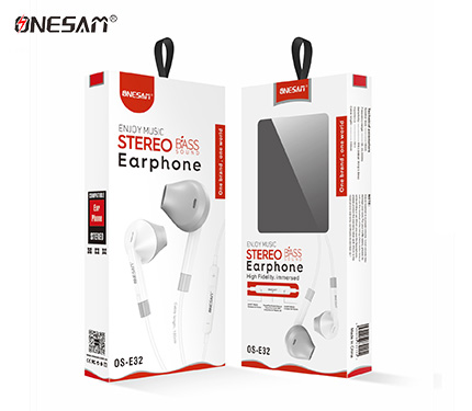 ONESAM E32 bass sound stereo earphone