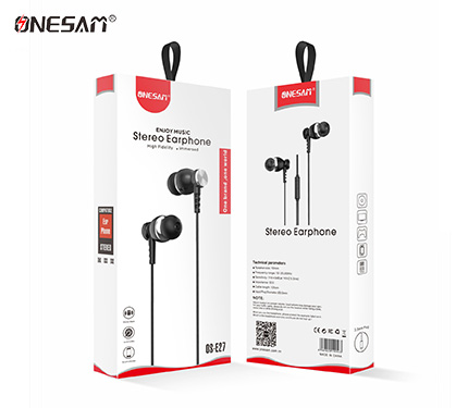 ONESAM E27 bass sound stereo earphone