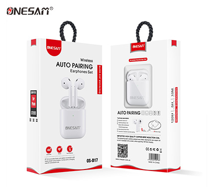 ONESAM D17 auto pairing wireless earphones set