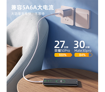 ABS superflash series 30W fast change 6A type-C to C 100 cm usb Data cable