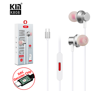 K808 type-c DAC decoder chip earphone
